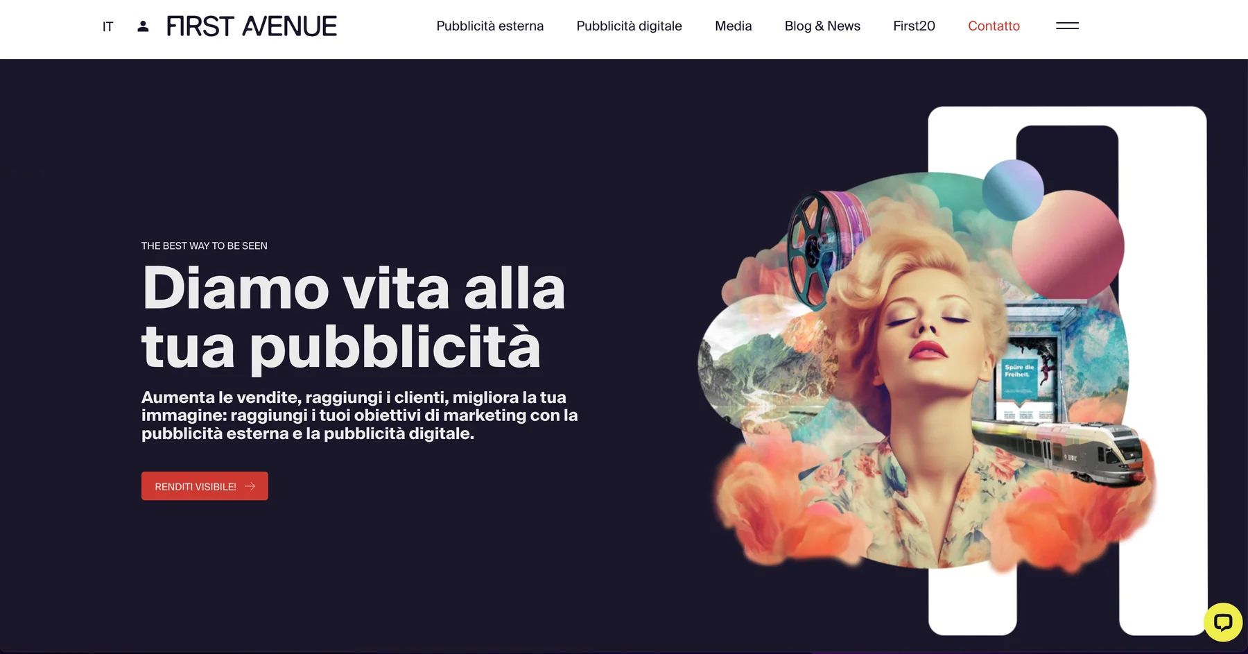 First Avenue website after the rebrand