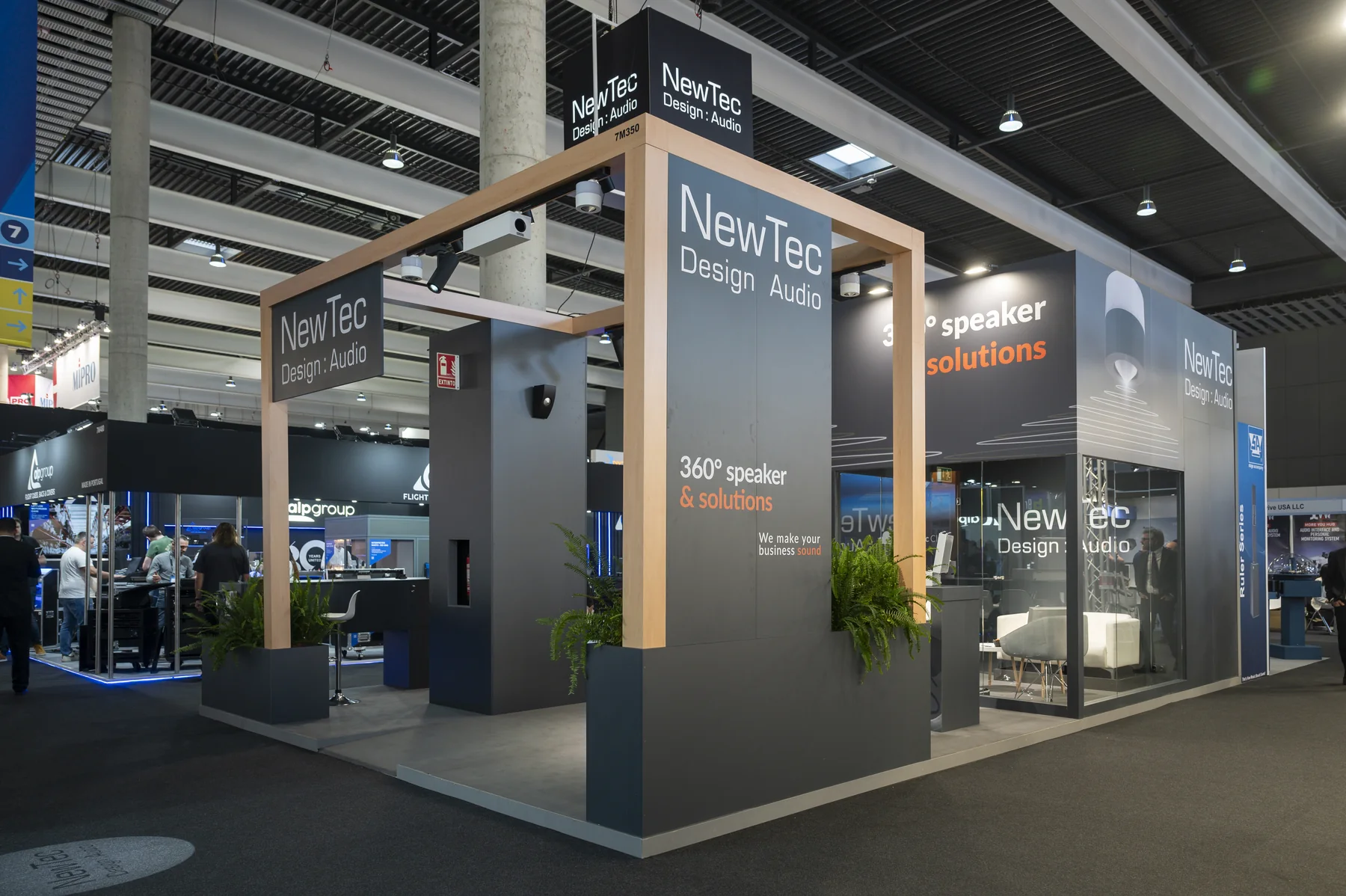 NewTec Cloud trade fair stand at ISE Barcelona